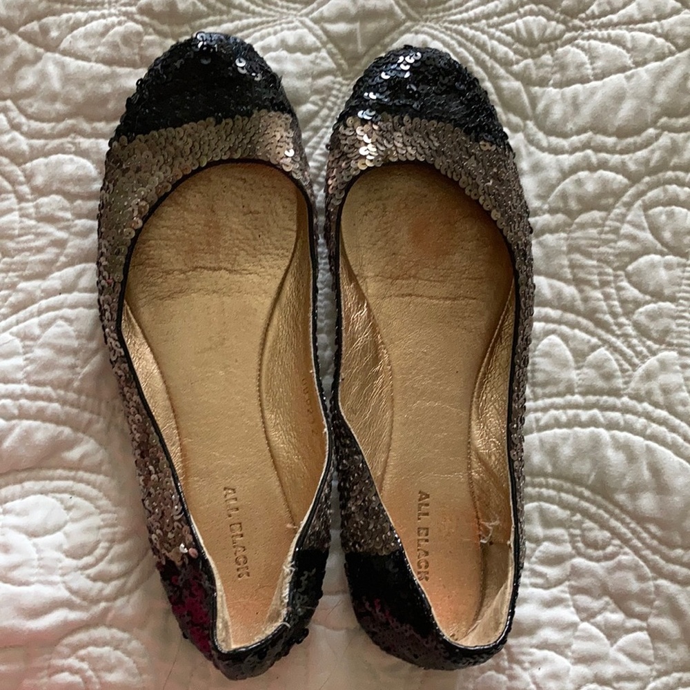 Anthropology sequin flats
